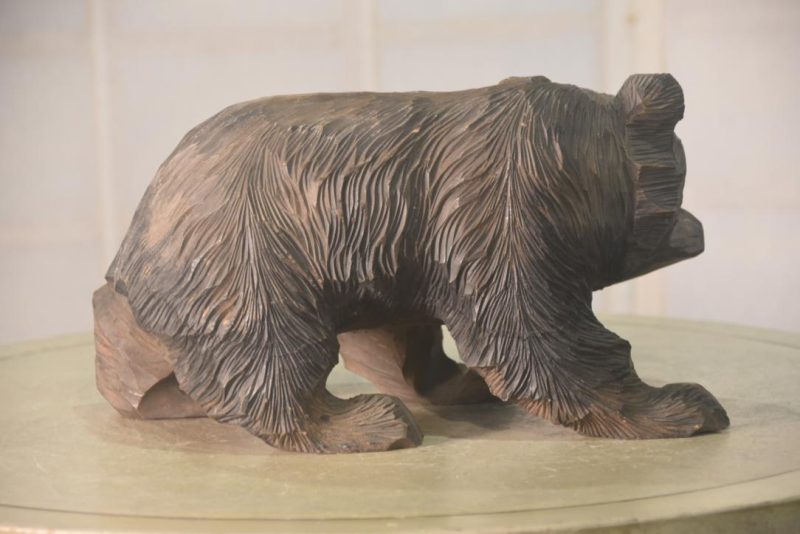 Carved Wooden Hokkaido Bear Width:320mm - Image 6