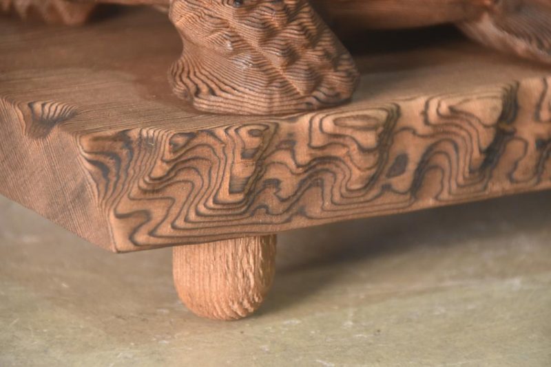 Carved Cedar Turtle Width:250mm - Image 4