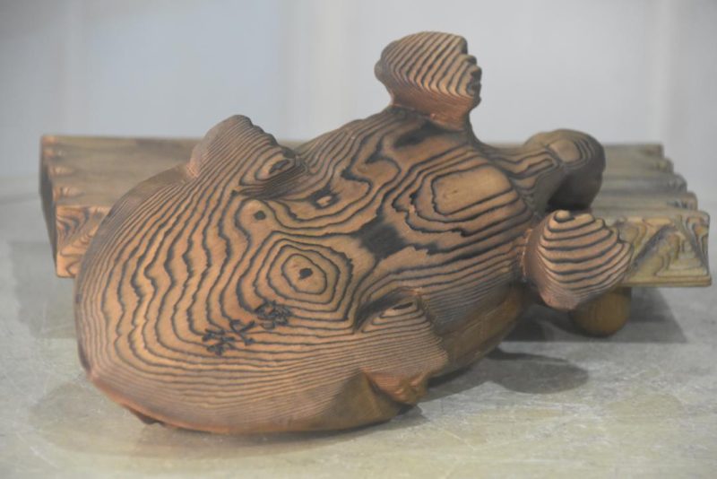 Carved Cedar Turtle Width:250mm - Image 9