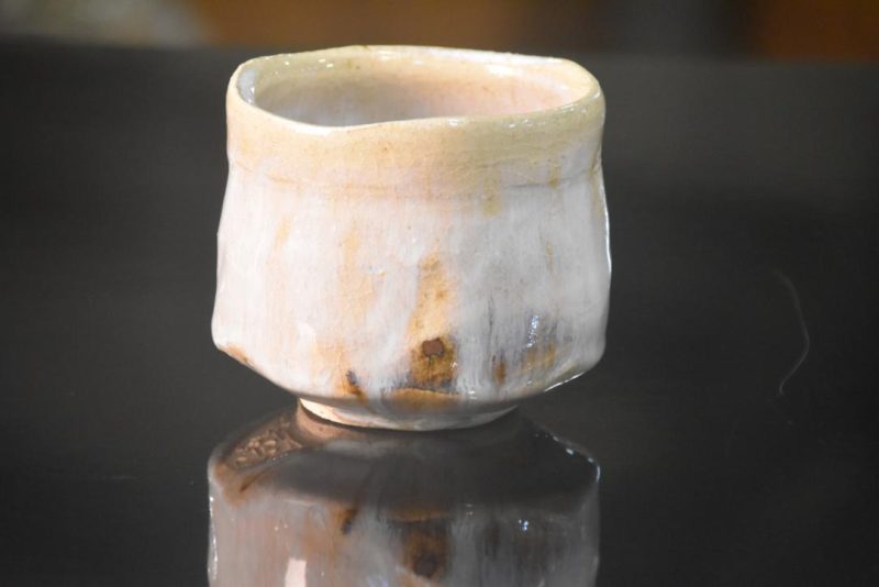 Chawan Tea Bowl in a Wooden box Width:100mm