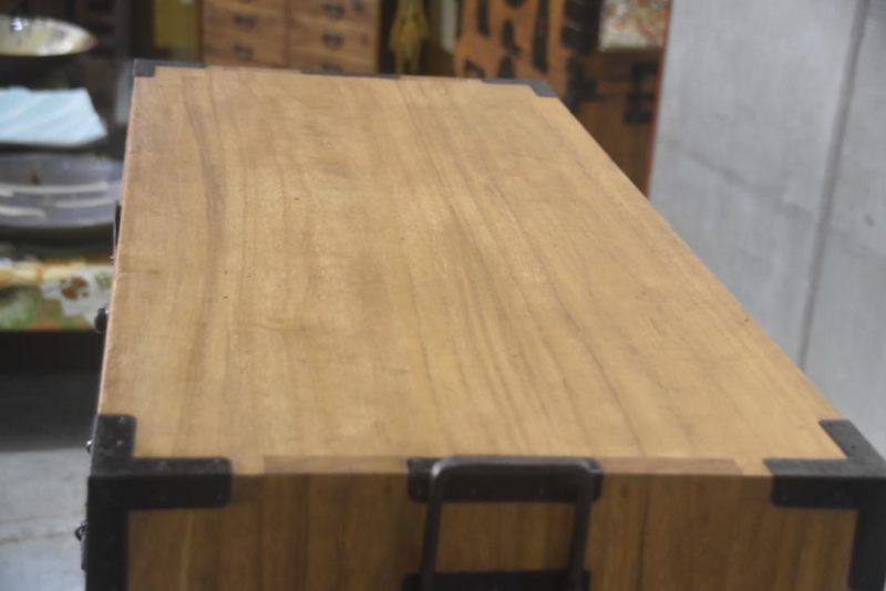 Japanese Antique 2 Section Clothing Chest Width:920mm - Image 8