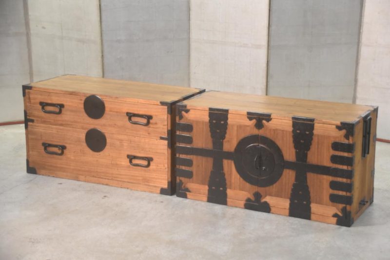 Antique Kannon Biraki Clothing Chest Width:950mm - Image 5