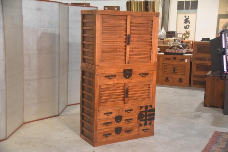 Double Gifu Region Merchants Chest Width:965mm - Image 4