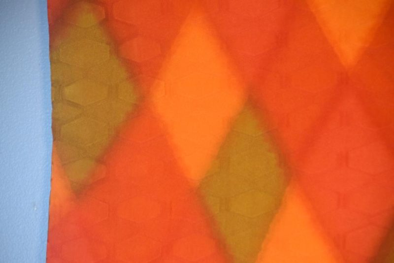 Rich Orange Silk Japanese Haori Jacket - Image 2