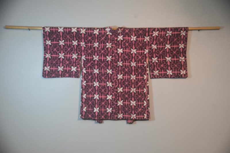 Purple & Pink Vintage Japanese Haori Jacket - Image 5