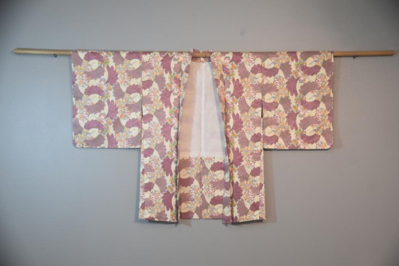 Lilac Lady Japanese Vintage Silk Haori Jacket