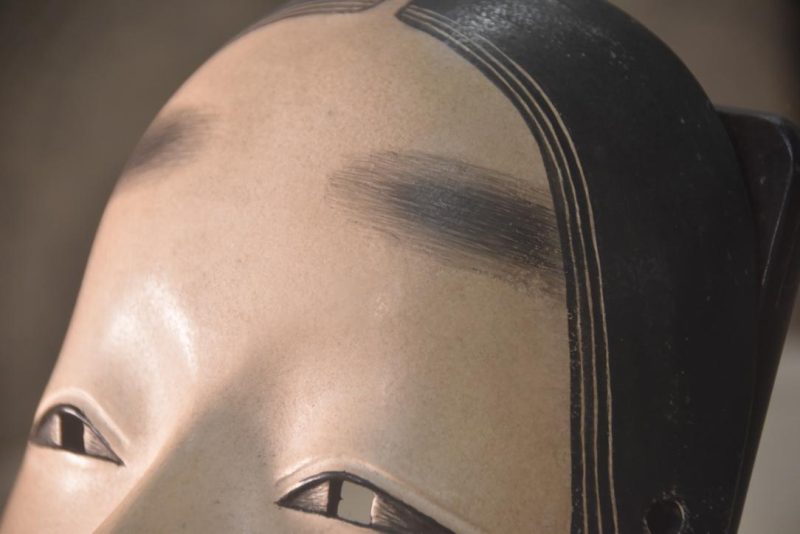Japanese Wooden Noh Mask - Image 3