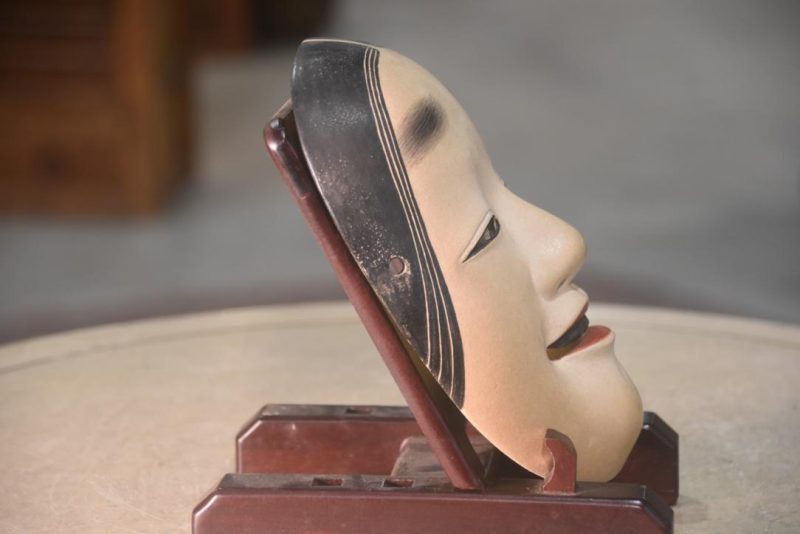 Japanese Wooden Noh Mask - Image 4