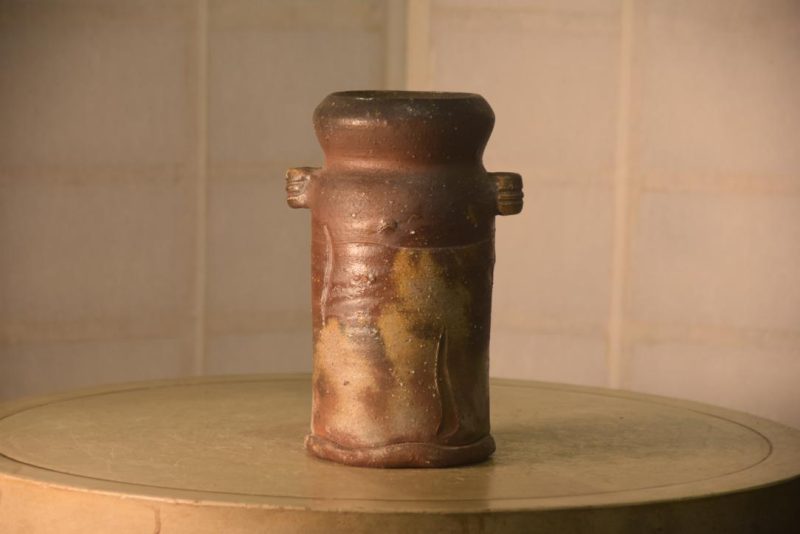 Japanese Bizen Pottery Vase Height:240mm - Image 5