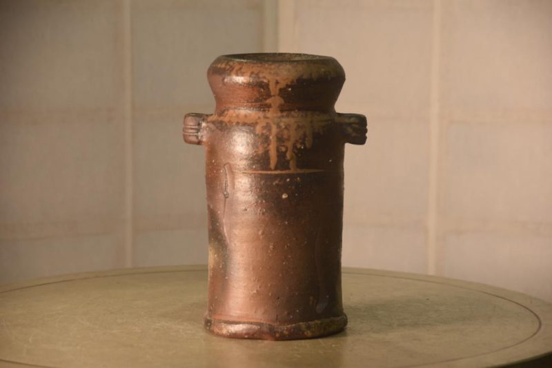 Japanese Bizen Pottery Vase Height:240mm