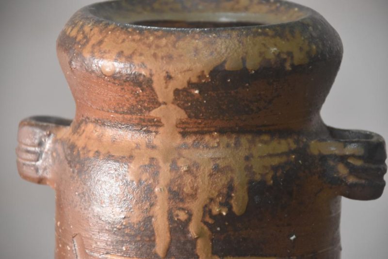Japanese Bizen Pottery Vase Height:240mm - Image 4