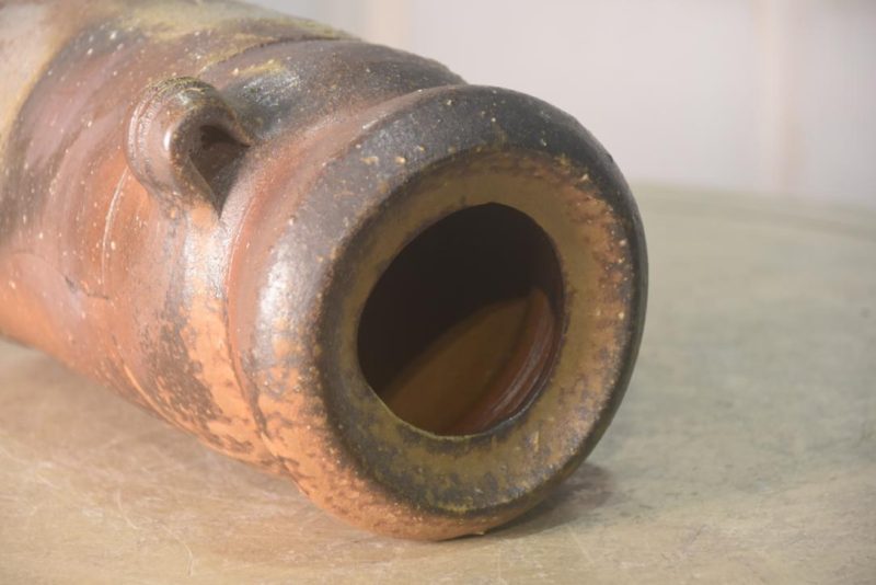 Japanese Bizen Pottery Vase Height:240mm - Image 9
