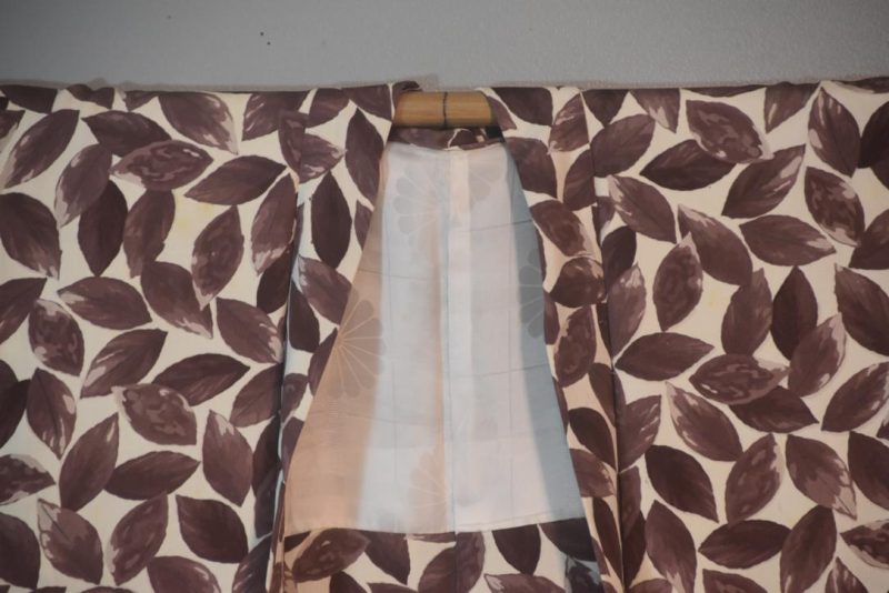 Leaves Silk Japanese Haori Jacket - Image 5