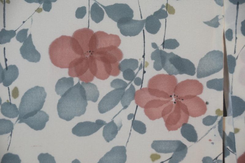 Water Colour Flowers Japanese Haori Jacket - Image 6