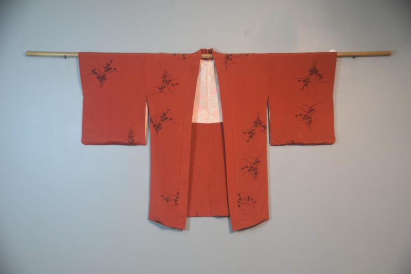 Rusty Sprigs of Flowers Japanese Haori Jacket - Image 6
