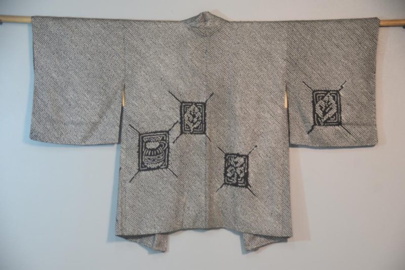 Black Box Shibori Japanese Haori Jacket - Image 9