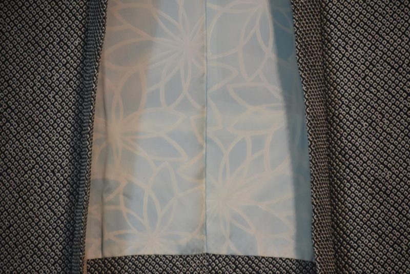 Flying Hearts Black Japanese Silk Shibori Haori Jacket - Image 3