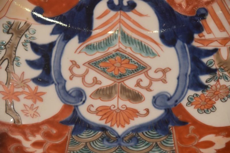 Japanese Imari Ware Porcelain Plate Width:470mm - Image 2