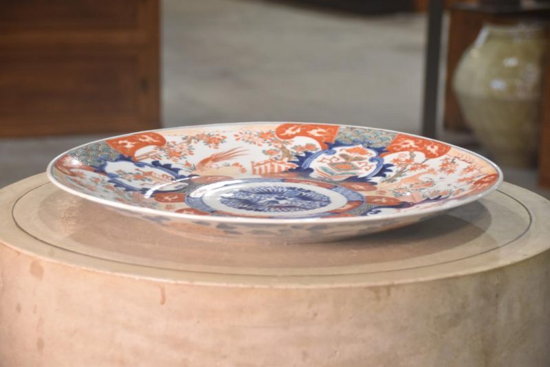 Japanese Imari Ware Porcelain Plate Width:470mm - Image 6