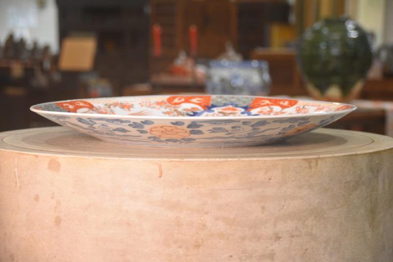 Japanese Imari Ware Porcelain Plate Width:470mm - Image 5