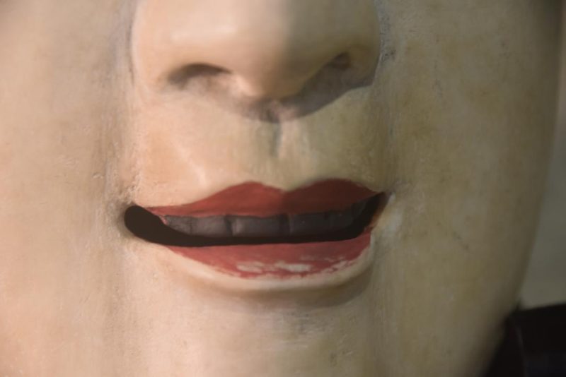 Japanese Wooden Noh Mask - Image 3