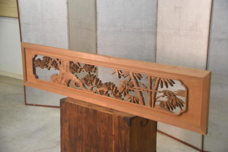 Japanese Carved Wooden Rama Transom Width:1705mm - Image 4