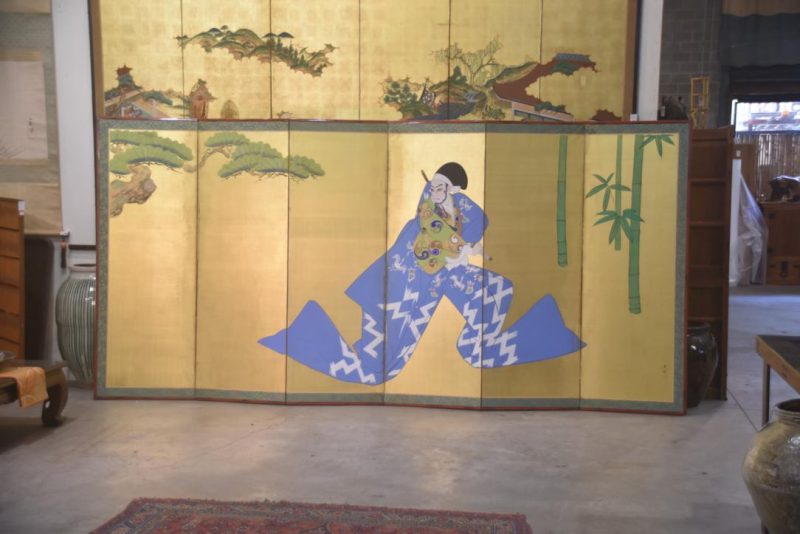Kabuki Byobu 6 Panel Screen Width:3620mm