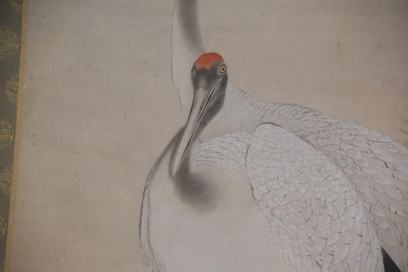 Huge Japanese Cranes Scroll Height:2185mm - Image 8