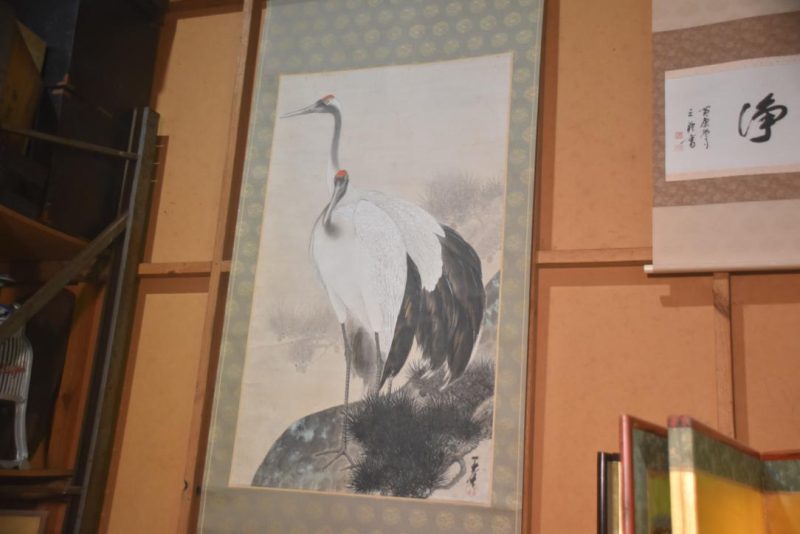 Huge Japanese Cranes Scroll Height:2185mm - Image 4