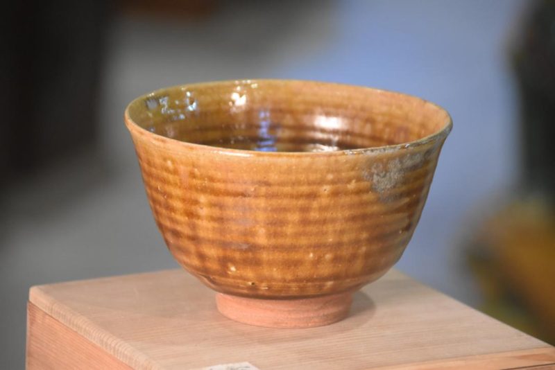 Chawan Tea Bowl in a Wooden box Width:130mm