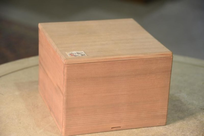 Chawan Tea Bowl in a Wooden box Width:130mm - Image 7