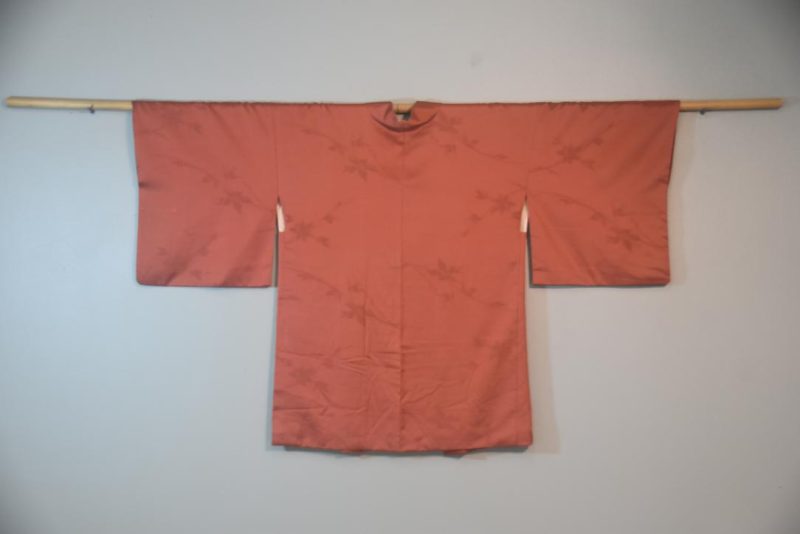 Dusty Rose Silk Japanese Haori Jacket - Image 6