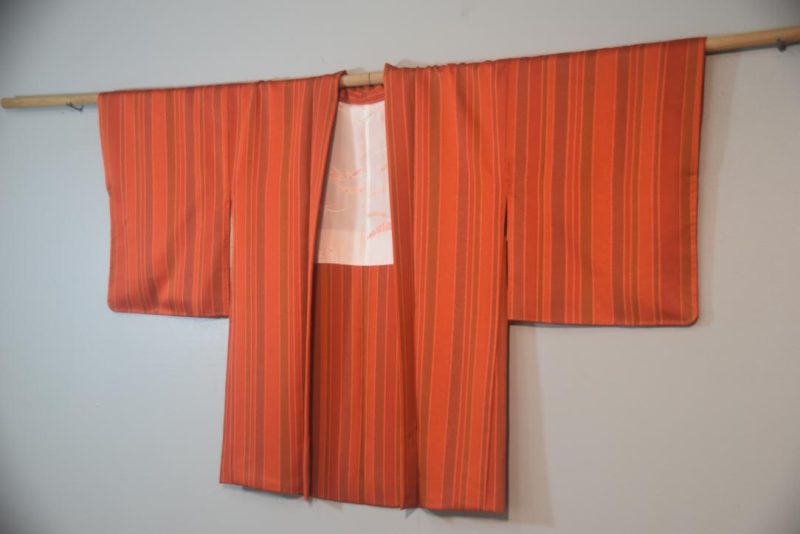 Striped Delight Japanese Haori Jacket - Image 4