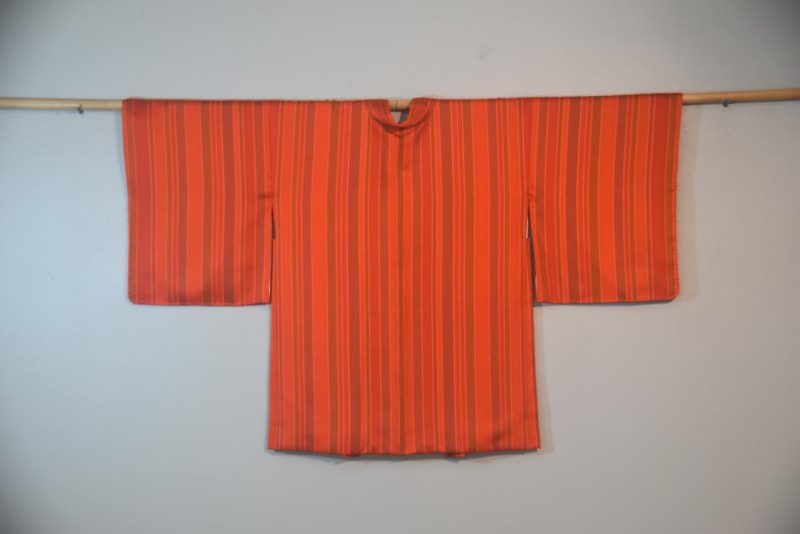 Striped Delight Japanese Haori Jacket - Image 6