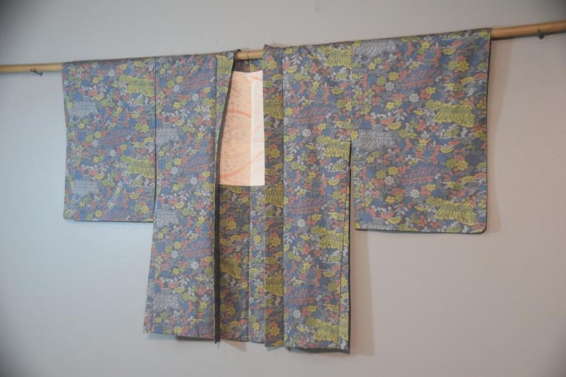 Blue Floral Japanese Haori Jacket...ON HOLD - Image 4