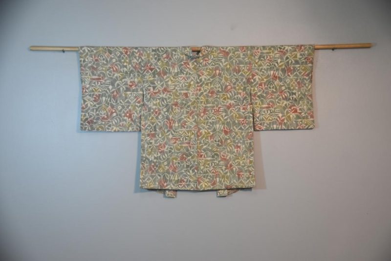 Crepe Abstract Silk Japanese Haori Jacket