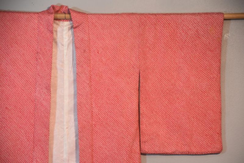 Candy Pink Silk Japanese Haori Jacket - Image 4