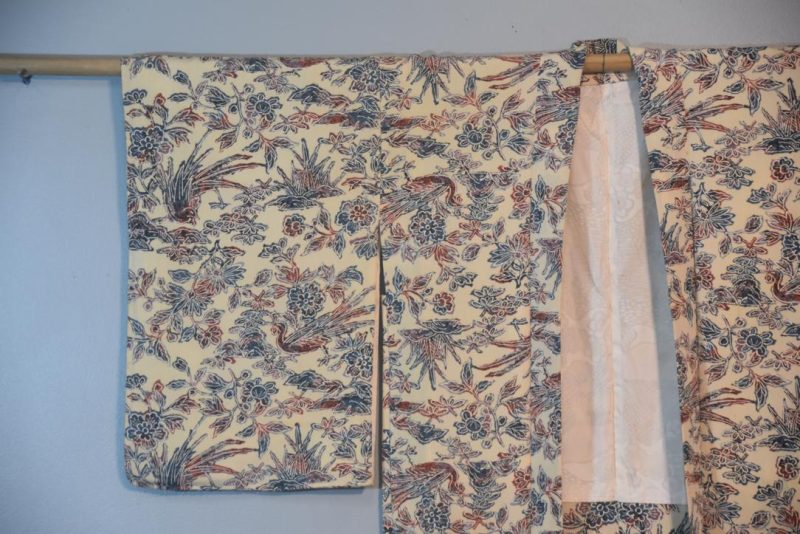 Painted Birds Japanese Haori Jacket - Image 3