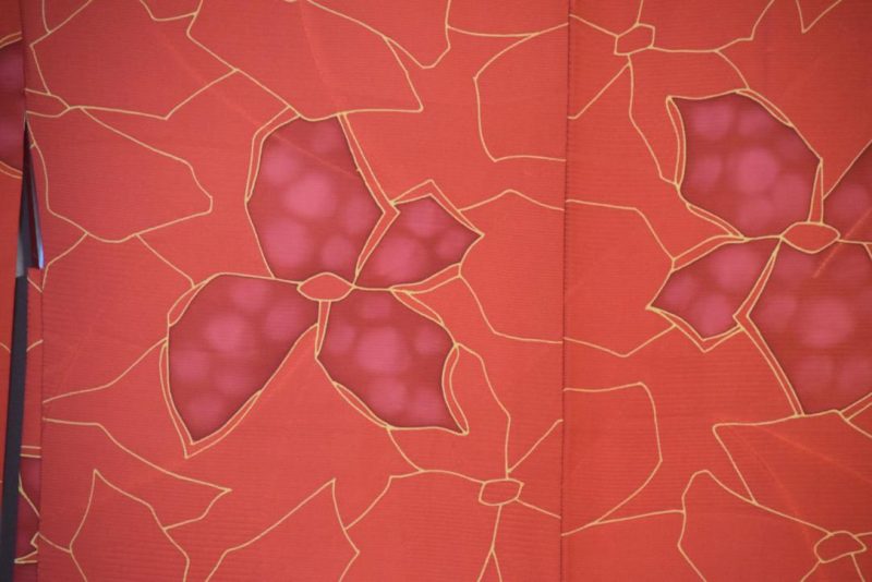 Crimson Red Japanese Haori Jacket - Image 2