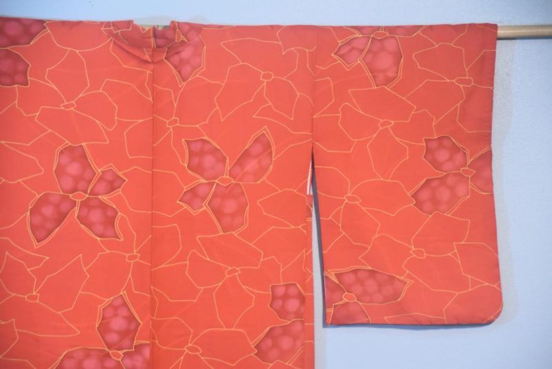 Crimson Red Japanese Haori Jacket - Image 7