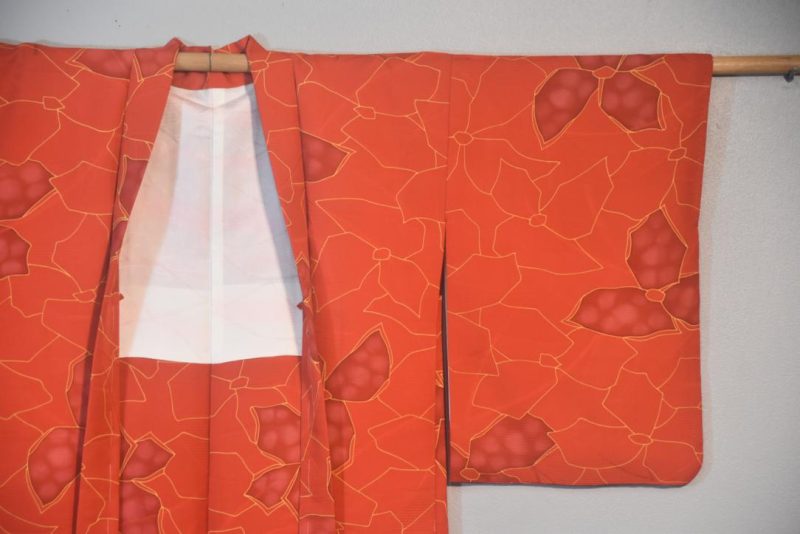 Crimson Red Japanese Haori Jacket - Image 3