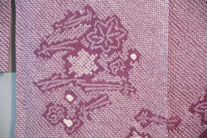 Mauve Shibori Japanese Haori Jacket - Image 6
