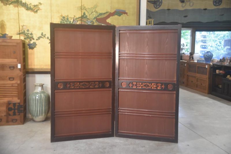 Heavy Wooden Doors - 2 Hinged Screen Width:1960mm