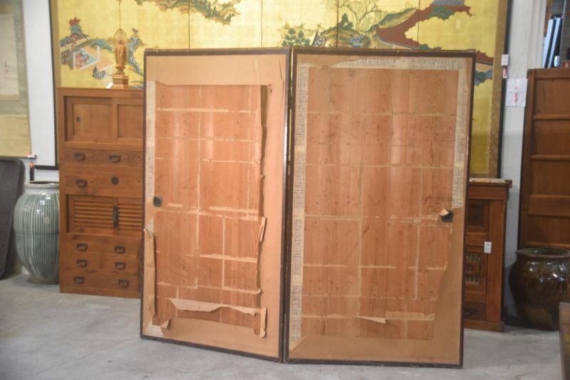 Heavy Wooden Doors - 2 Hinged Screen Width:1960mm - Image 5