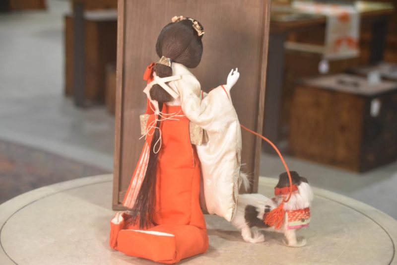 Japanese Ningyo Doll with a Dog - Image 3