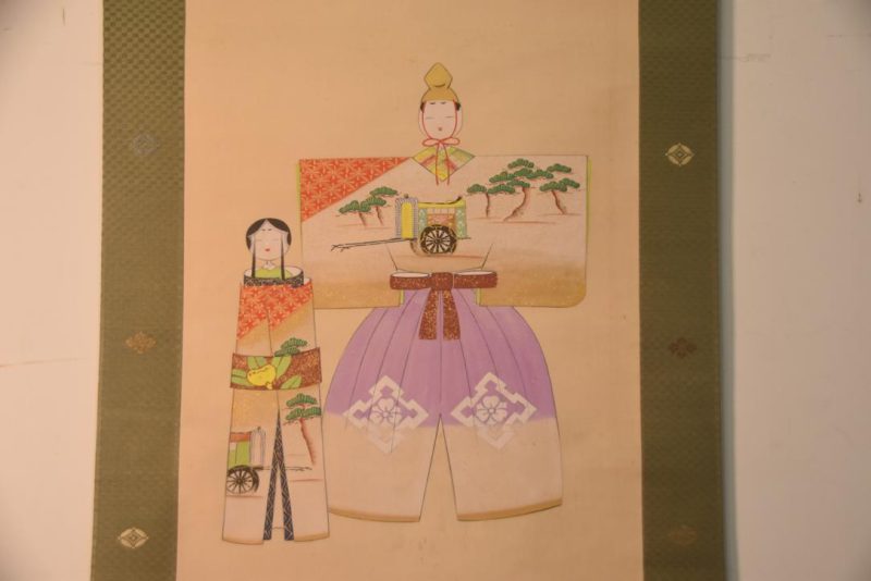 Japanese Hina Doll Hanging Scroll Height:1950mm - Image 3
