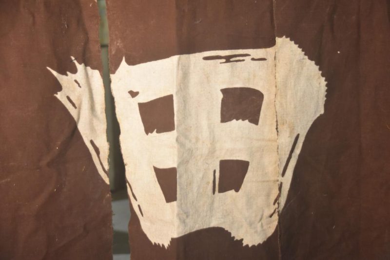 Japanese Antique Cotton Noren (Curtain) - Dark Brown - Image 4