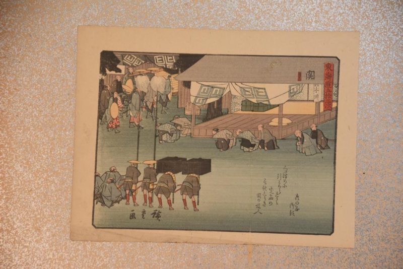Japanese 6-panel Woodblock Screen Width:2730mm - Image 6