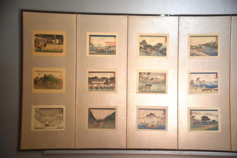 Japanese 6-panel Woodblock Screen Width:2730mm - Image 7