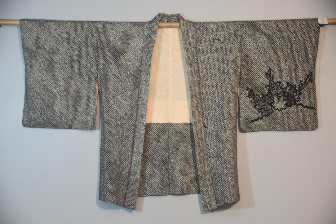 Shibori Silk Vintage Japanese Haori Jacket - Image 4